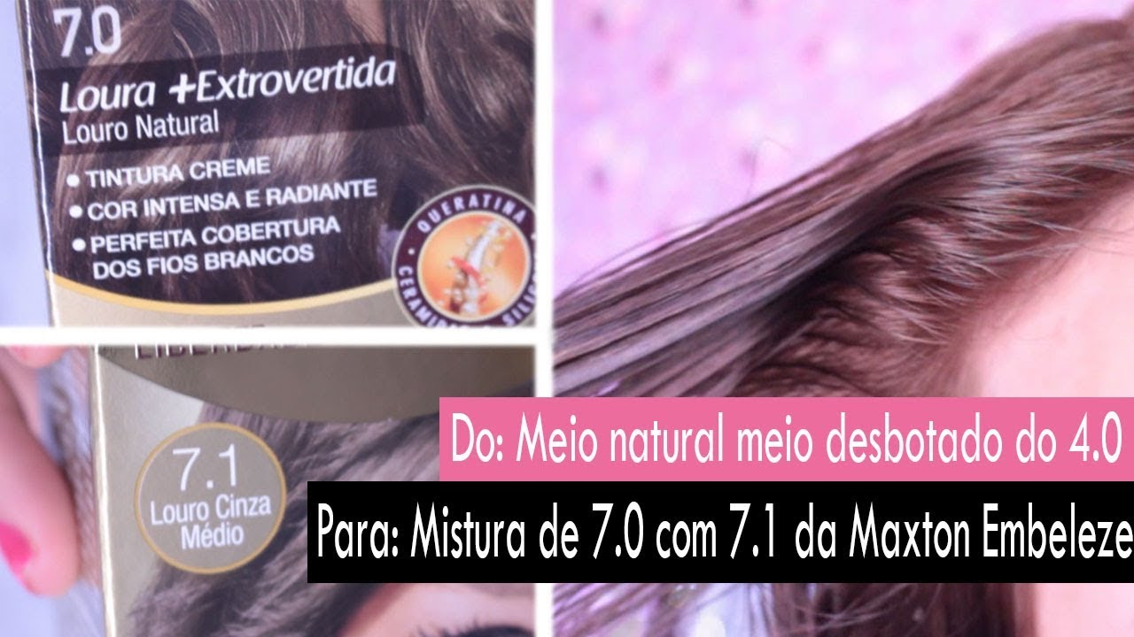 Pintei o Cabelo todo com Maxton 7.0 e 7.1| Louro Natural Acinzentado |  Dicas da Paula
