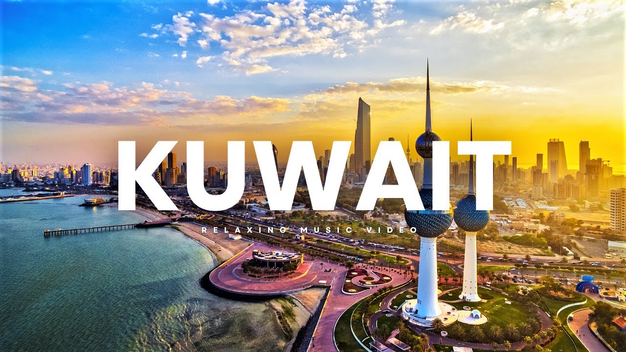 Aerial Serenity 2024: Flying Over Kuwait with Relaxing Piano Melodies 🏞️😌🎧🎵