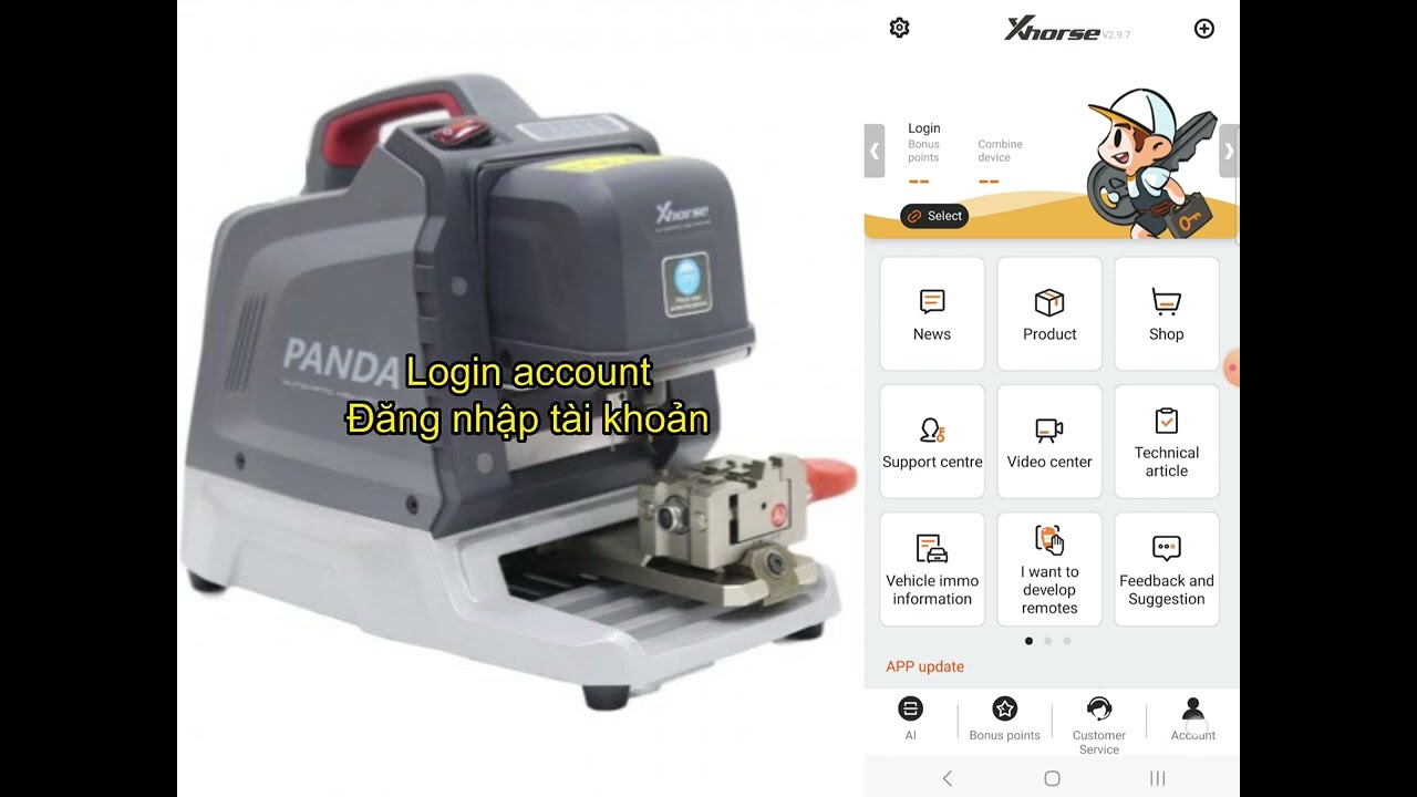 How to change database of Xhorse Panda XA-006 (CH version) to full English