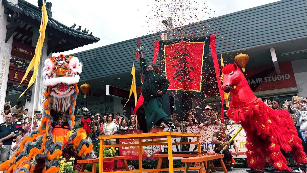 The Lion That Frees Lord Guan's Fire Horse | Đoàn Lân Sư Rồng Tinh Nghĩa | 澳洲精義醒獅團