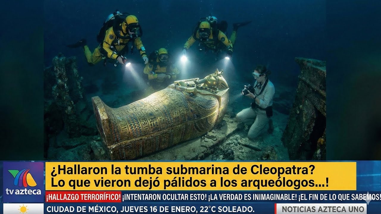 ¿Hallaron la tumba submarina de Cleopatra? Lo que vieron dejó pálidos a los arqueólogos…
