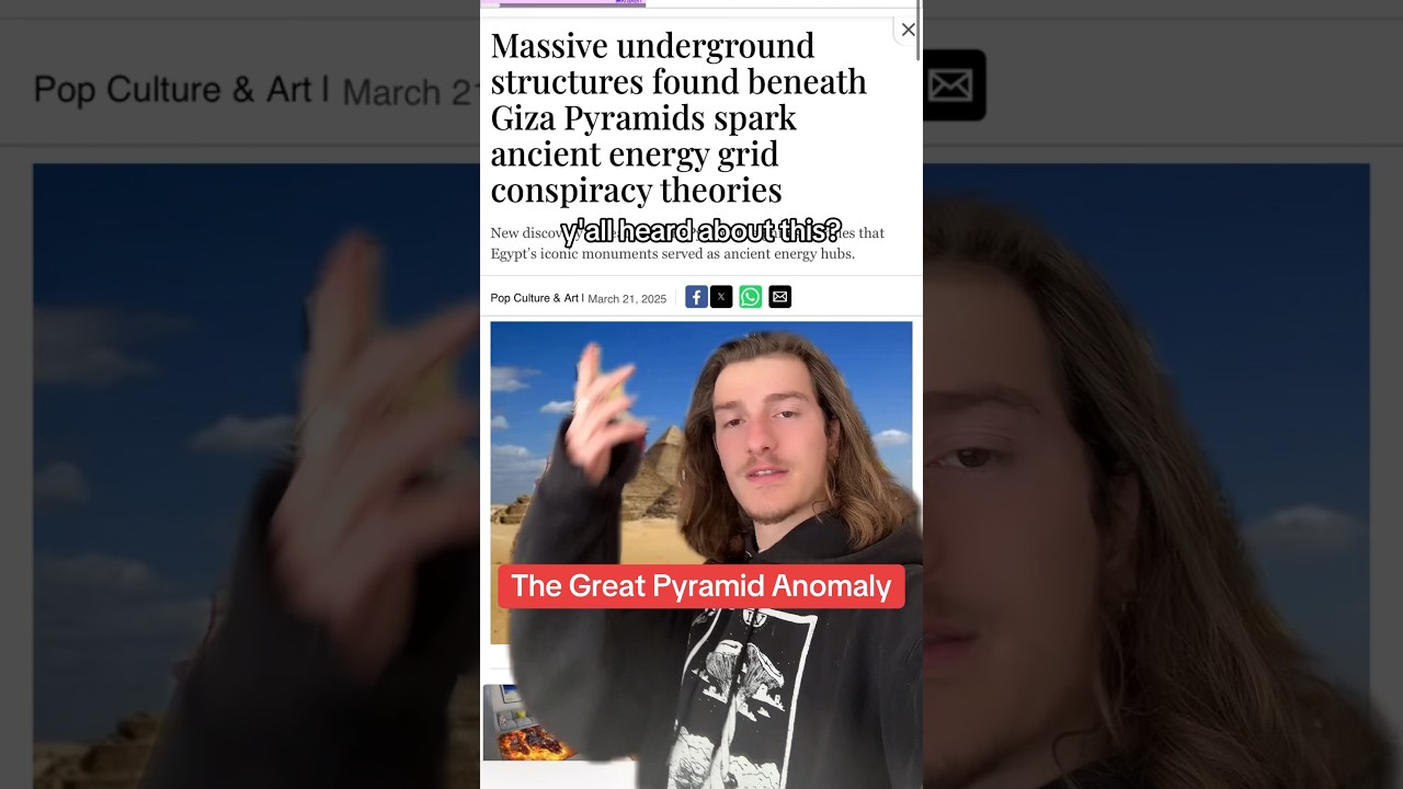 Объяснение аномалии новой пирамиды Гизы