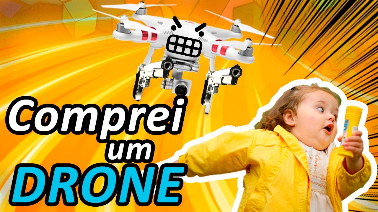 AGORA POSSO VOAR! COMPREI UM DRONE...
