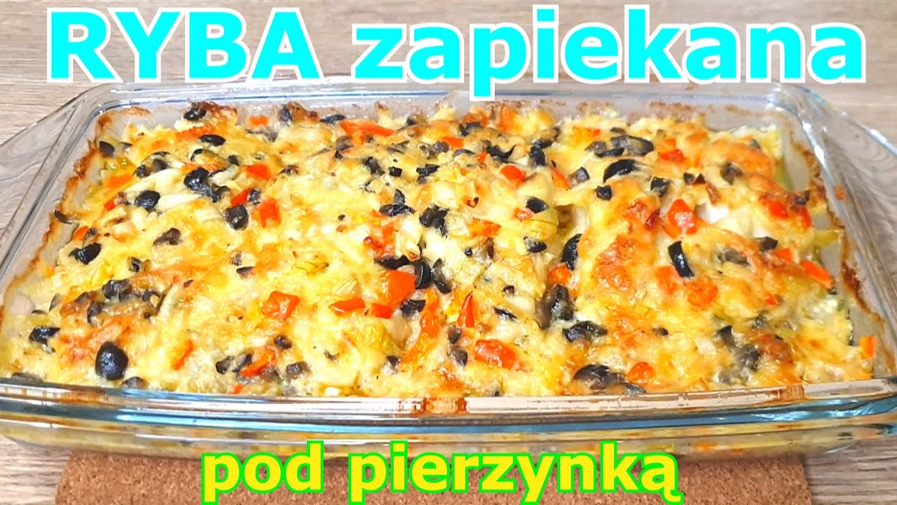 Pyszna ryba zapiekana pod pierzynką 👌 szybkie i łatwe danie na Wigilię lub kolację 🎄👍