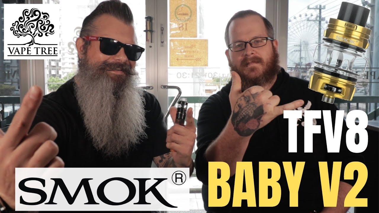 SMOK TFV8 BABY V2 - Vape Tree Review (字幕付き)