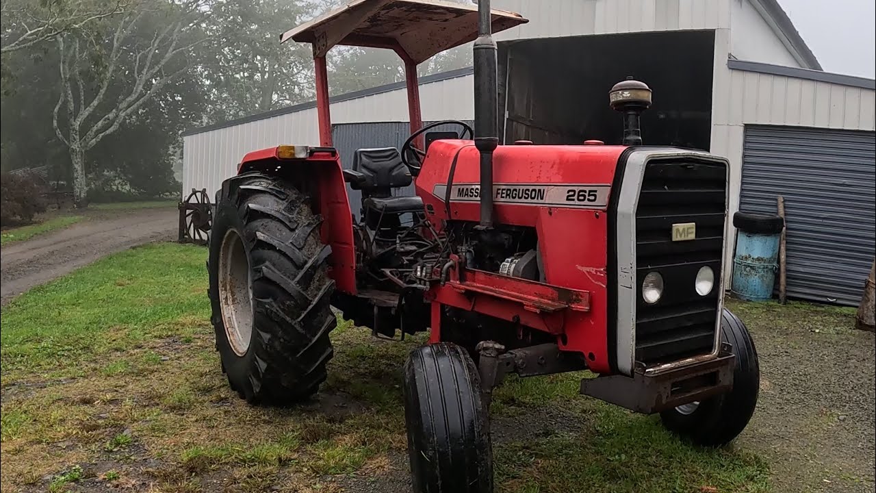 Servicing the Massey Ferguson 265.