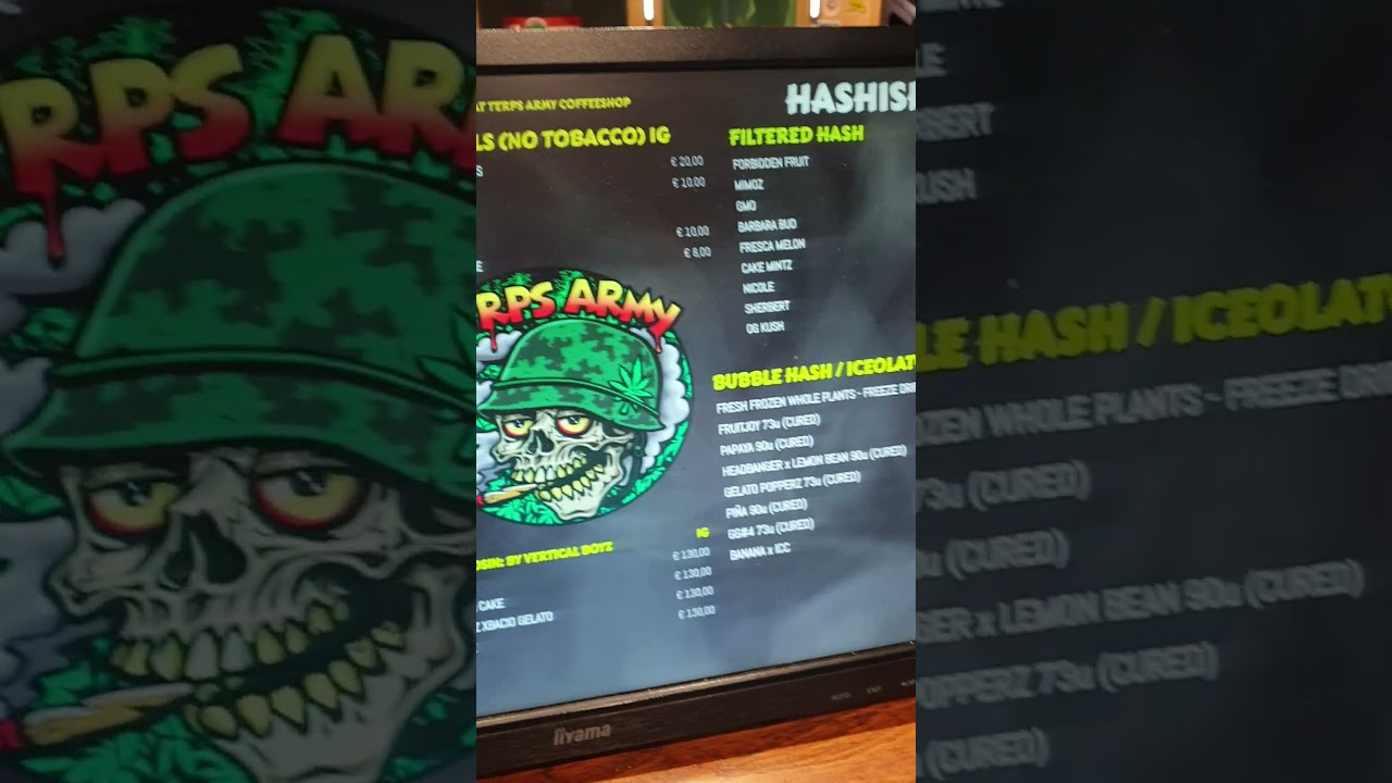 coffeeshop Terps Army Amsterdam