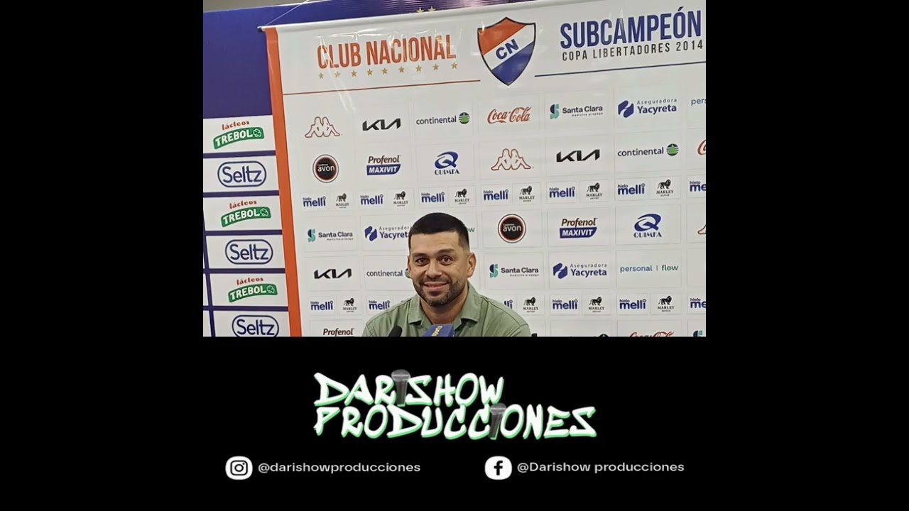Conferencia de prensa de Felipe Giménez DT de Nacional, luego del empate ante Trinidense. 