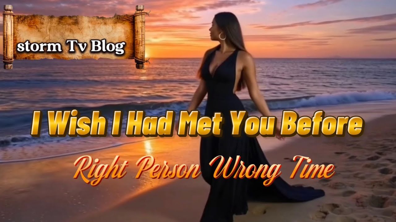 I wish I Had Met You Before- Right Person Wrong Time—	When Love Finally Found Me)
