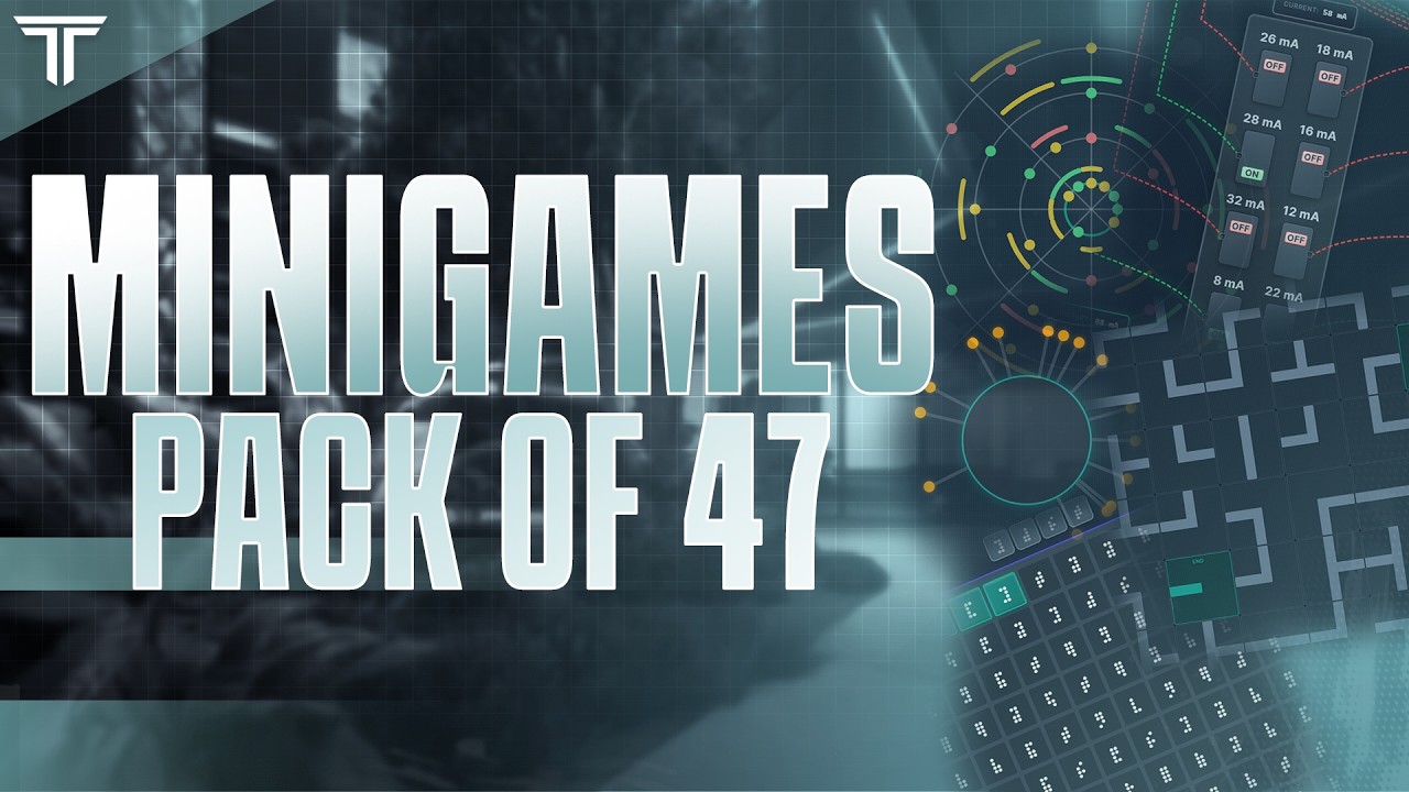 FiveM 40+ Minigames Pack | Hacking, Lockpicking, Electrician, Skill-Checks and more