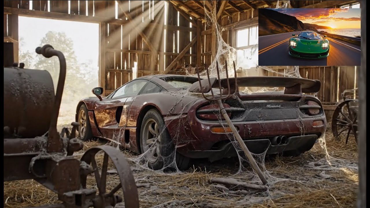 Abandoned 1992 McLaren F1 #barnfind :  Restored to Showroom Glory!  #supercars