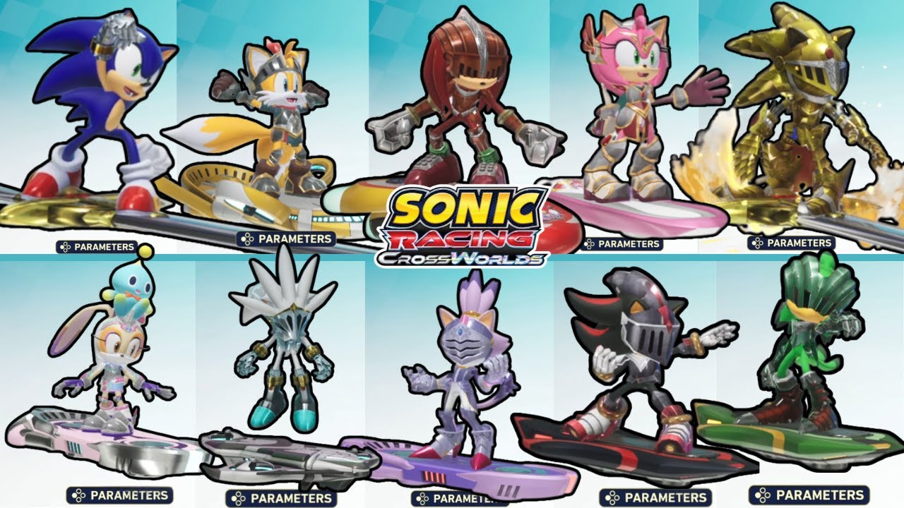 🏰 EVERY Black Knight Character! - SONIC RACING: CROSSWORLDS (4K)
