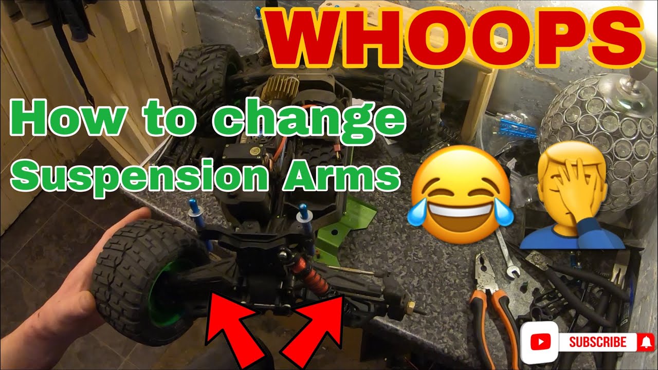 How to change upper and lower suspension arms Maverick Quantum Flux rc car