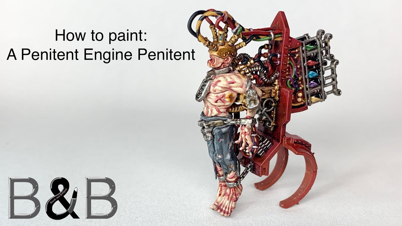 How to paint a Sisters of Battle Penitent Engine Penitent