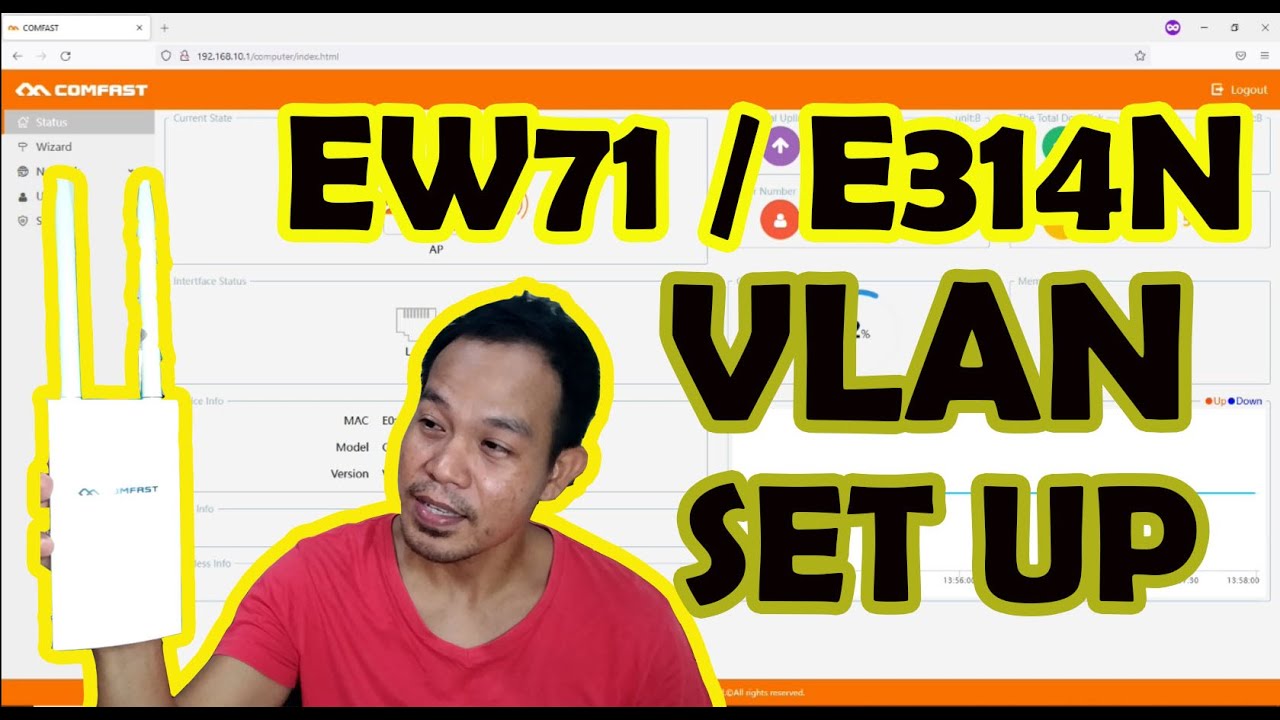 COMFAST EW71 / E314N VLAN SETUP SA PISOWIFI