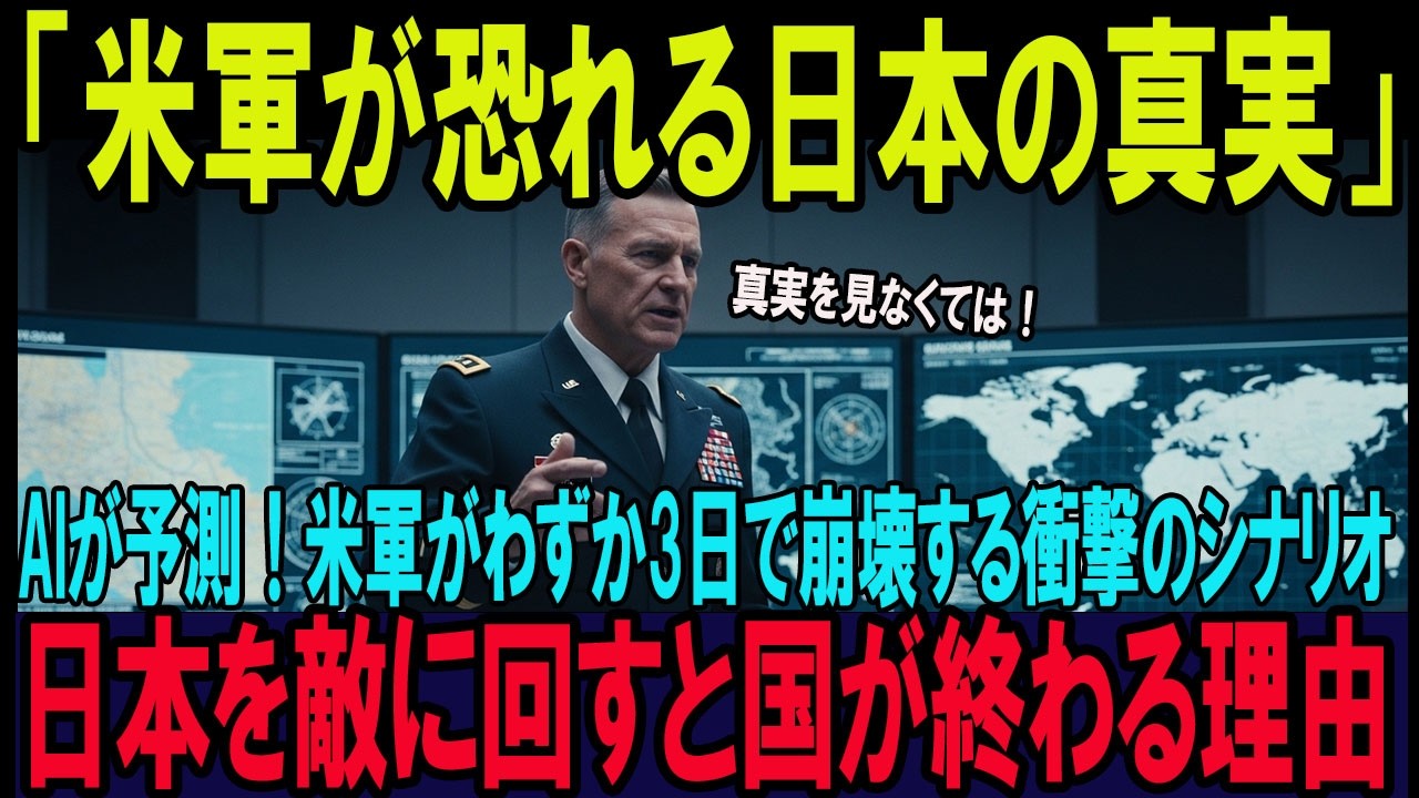【海外の反応】「日本を敵にすると恐ろしい！7つの理由がある！」最高幹部たちが集い緊急極秘会議の議論！日本が持つ知られざる軍事力が明かされ世界が震撼する！