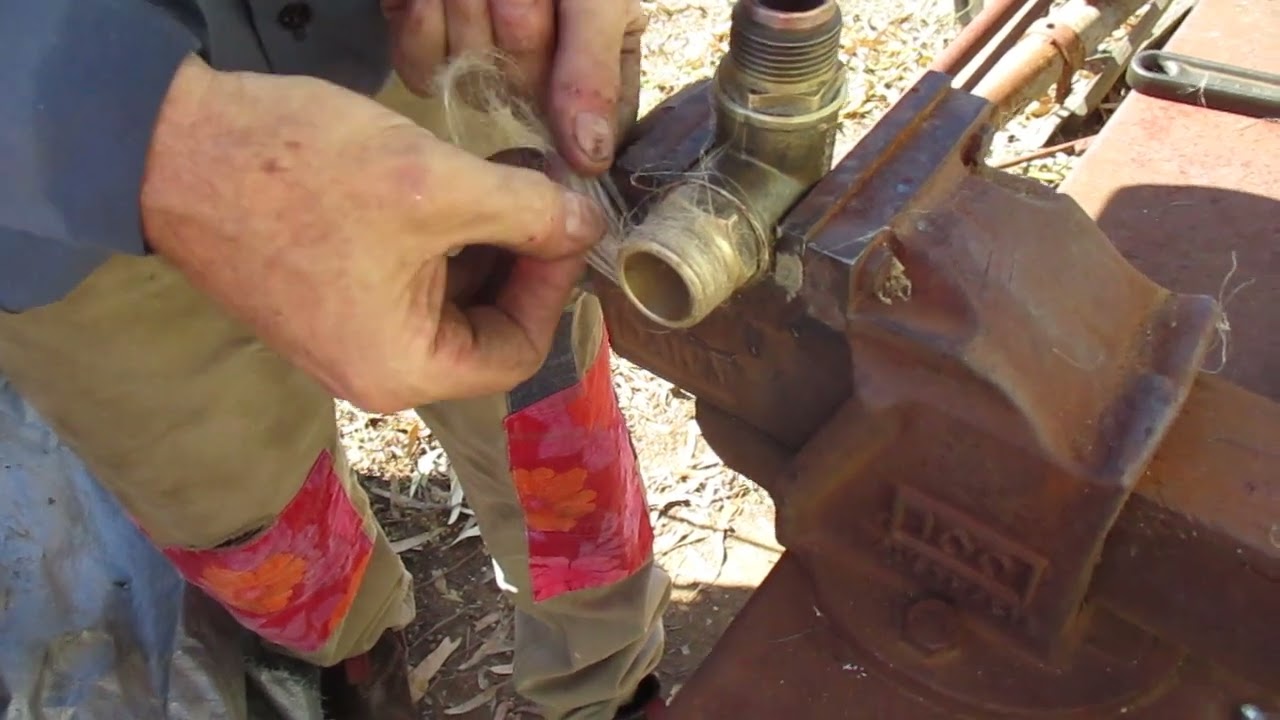 Flax/ Hemp and Hawkins Jointing/ Plumbing paste on Rayburn 355m boiler