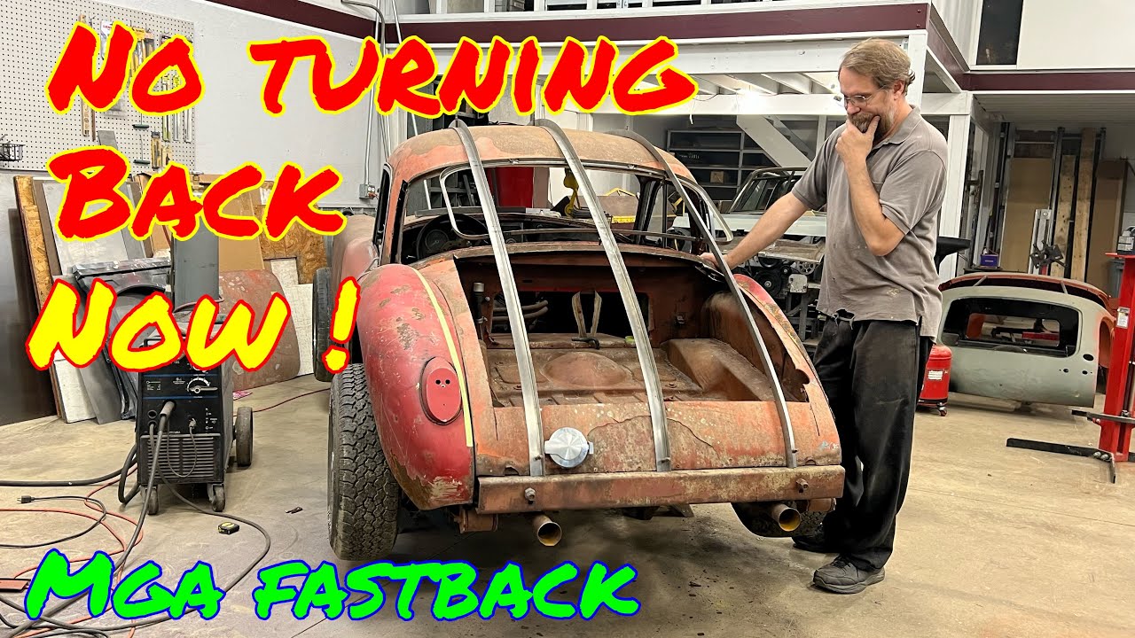 59 MGA II Ghia Fastback…first big cuts