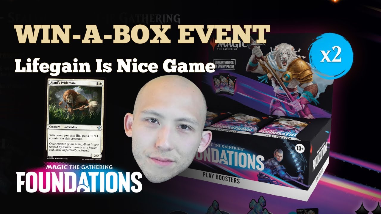 Lifegain Is Nice Game | Win-A-Box Event | MTG Foundations Sealed | MTG Arena