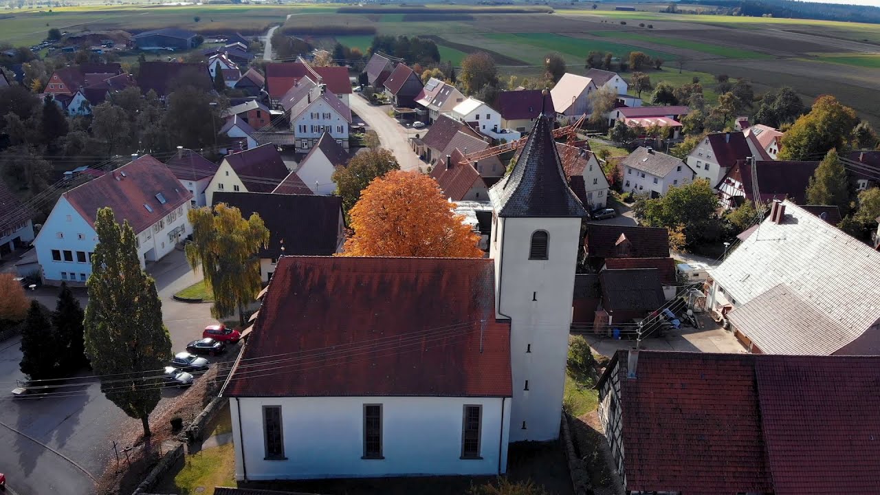 Georgskirche Bickelsberg - volles Glockengeläut (Baden-Württemberg, Zollernalbkreis, Rosenfeld)