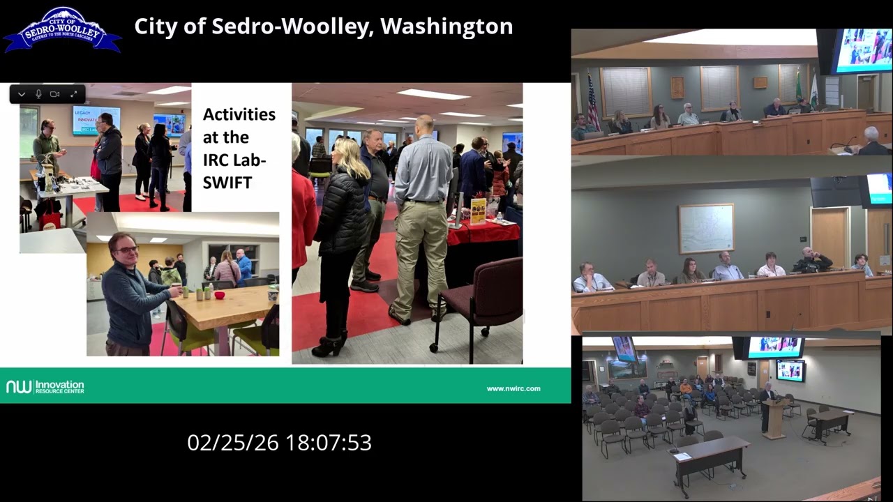 Sedro-Woolley City Council Meeting for February 25, 2026
