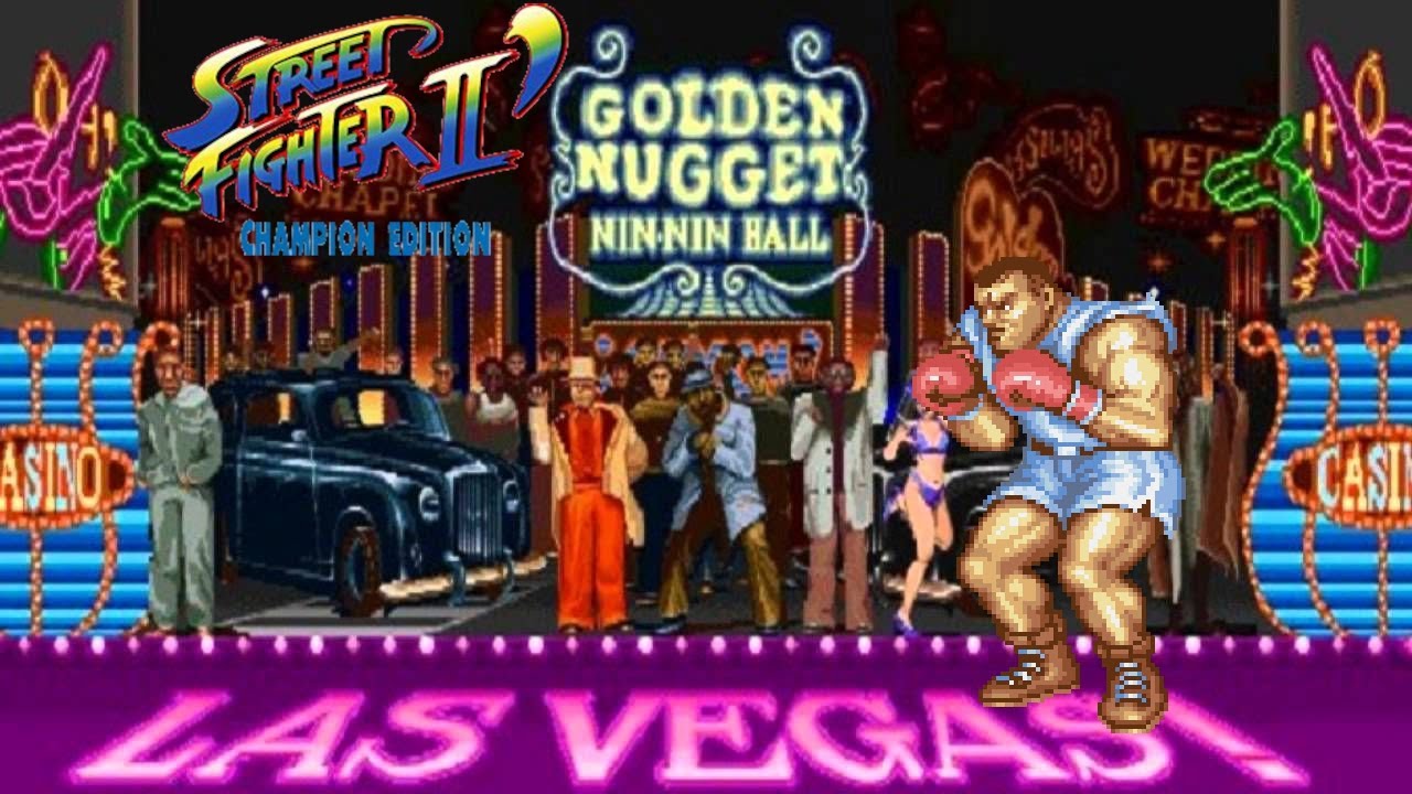 Un Street Fighter II' Champion Edition con Balrog (Sin usar movimientos especiales)