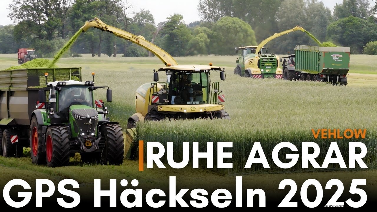 RUHE AGRAR | GPS Häckseln 2025 #agriculture #farming #landwirtschaft #harvest #biogas #lpgostharz