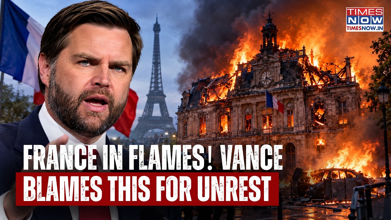 FRANCE IN FLAMES! Vance's Big Statement On Paris Unrest, Blames This As Historic Town Hall Gutted