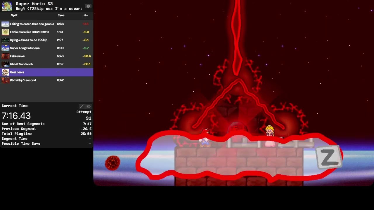 Actually getting a successful Sm63 pb after 3 years (Any% 8:09)
