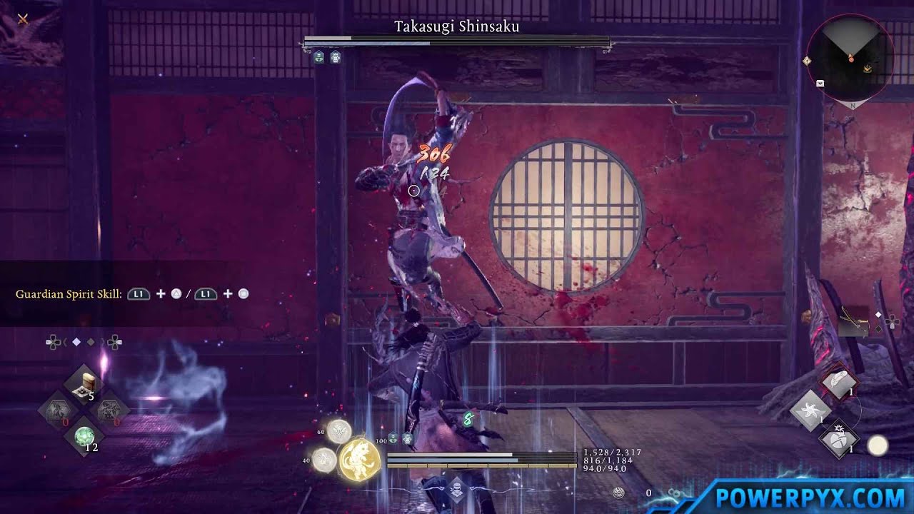 Nioh 3 — Бой с боссом Такасуги Синсаку (Босс 15) — Соло