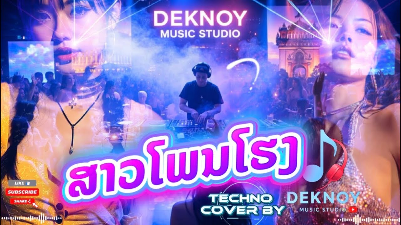 ສາວໂພນໂຮງ | สาวโพนโฮง - Techno Cover [Official MV] Deknoy Music Studio & SUNO 