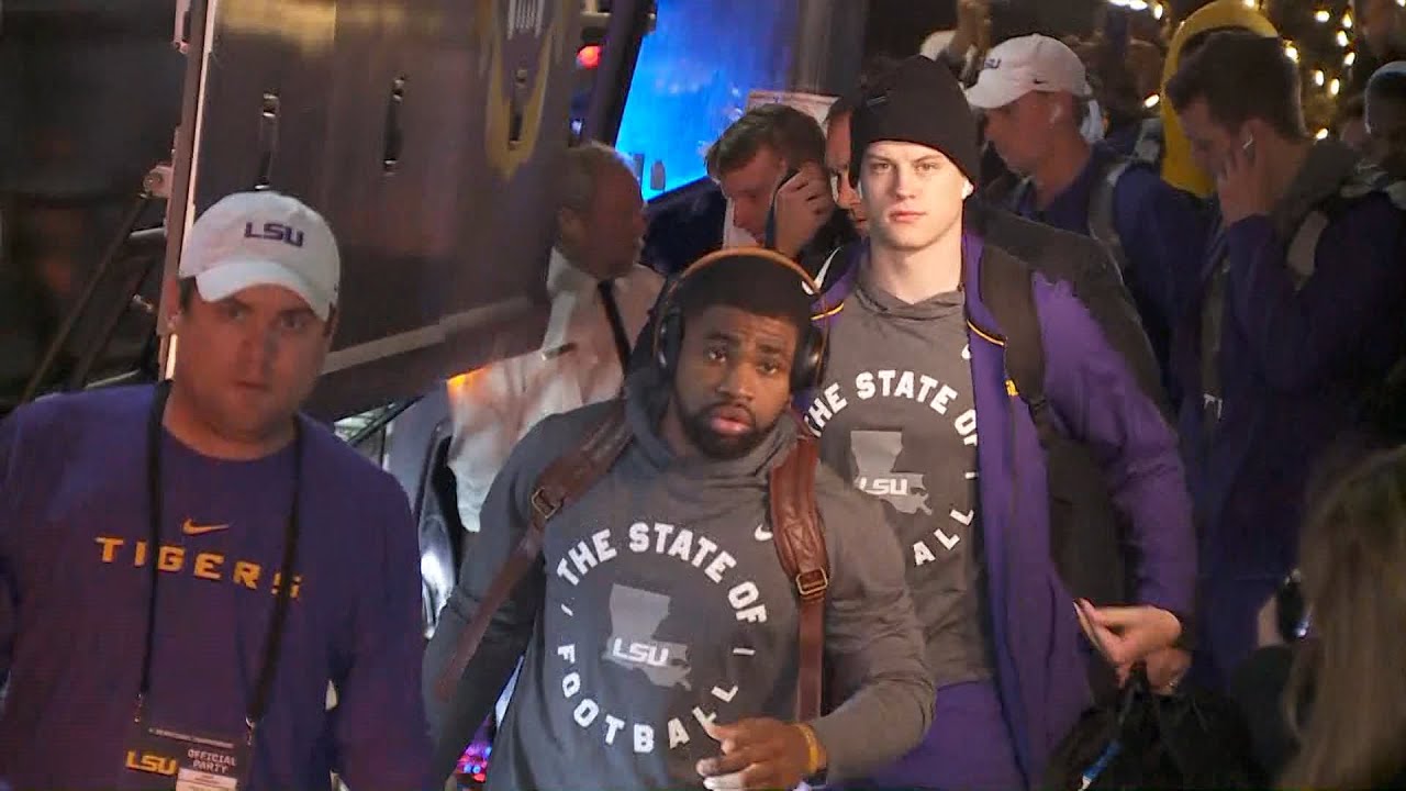 LSU arrives in New Orleans for CFP Championship game against Clemson