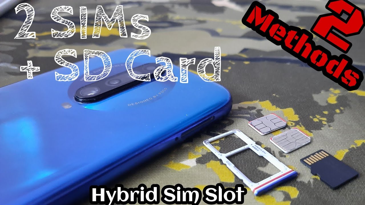 [ 2 метода ] Как использовать обе SIM-карты с SD-картой с гибридным адаптером для SIM-слотов | Mu...