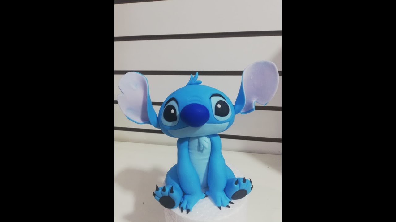 STITCH - 1 era. Parte en Pasta de Azúcar - Tutorial