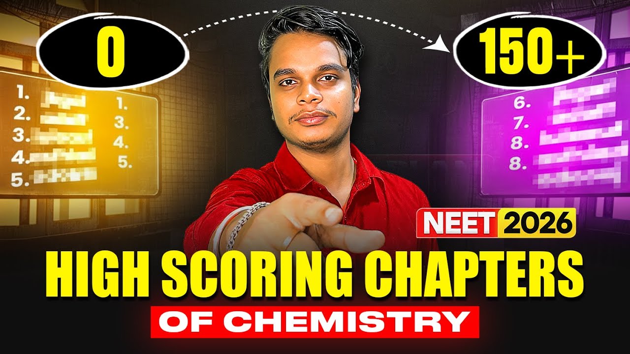 NEET 2026 Chemistry High Weightage Chapters | Score 150+ Smartly 🔥