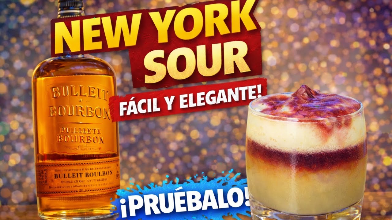 New York Sour 🍷🍸 | El cóctel con whisky y vino que sorprende | La Resaca Bar