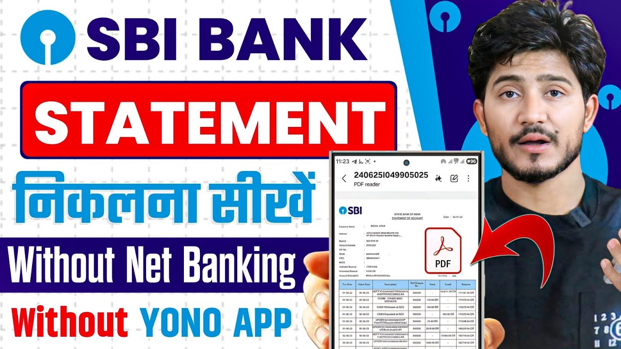 SBI bank statement kaise nikale - sbi bank statement pdf download | sbi account statement download