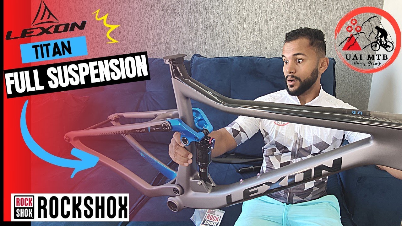 Quadro Lexon Full Suspension com Rockshox Monarch - #Aliexpress