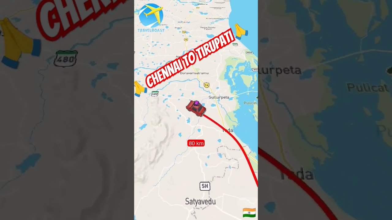 🤯💥🚘 Travel distance 💥| Chennai to tirupati| #chennai #tirupati #tirumala #shortdistance #shorts