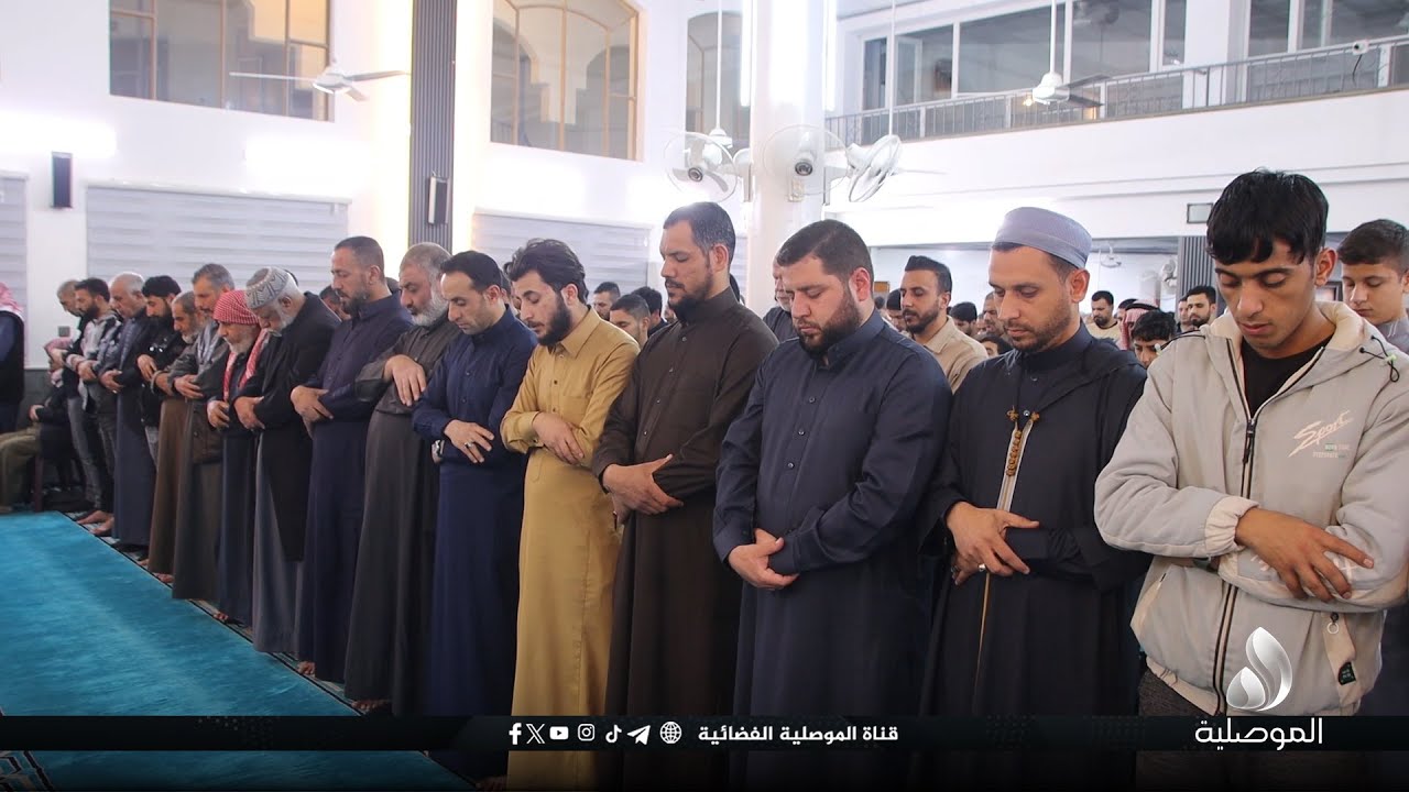 الموصلية تنقل صلاة التراويح ليلة الثالث عشر من شهر رمضان المبارك من جامع الحق بأيمن الموصل