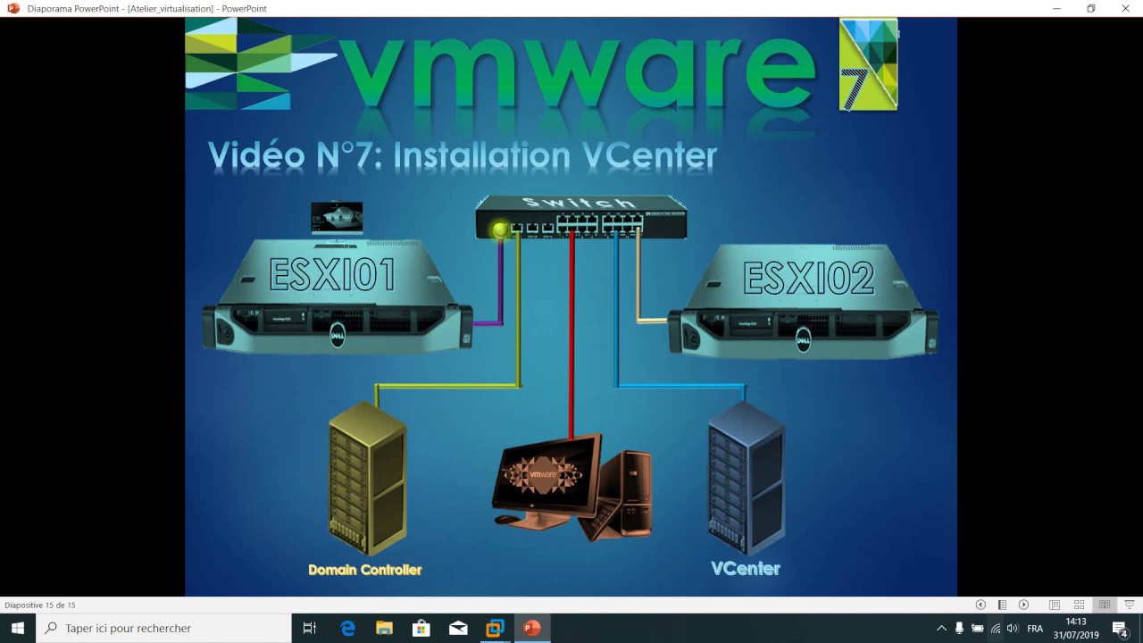 Vidèo n°7 : Installation VMware VCenter