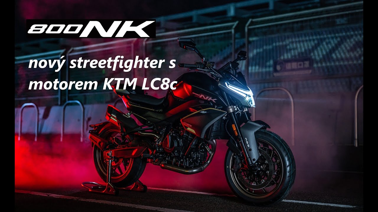 CFMOTO 800NK nov&yacute; nah&aacute;č s motorem KTM LC8c na česk&eacute;m trhu I promo video I l&eacute;to 2023