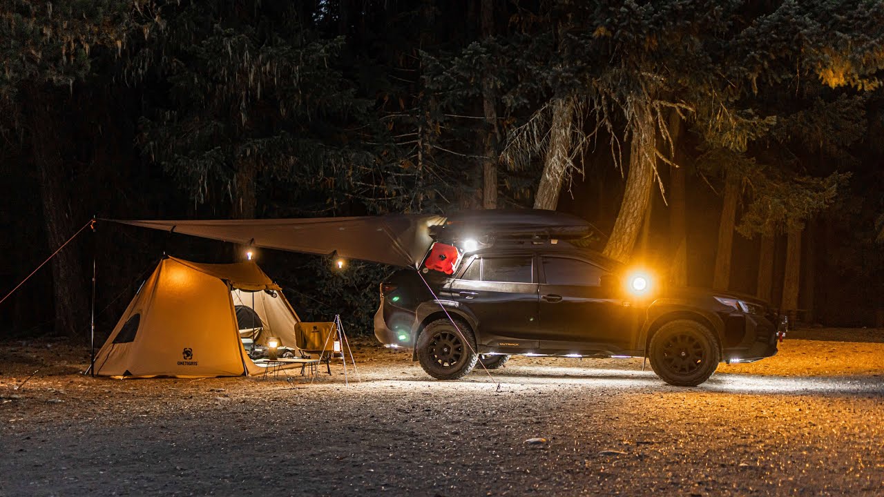 SUBARU OUTBACK Car Camping / OneTigris / FlashFish Power Station / Wuben X1 Falcon / Hoto