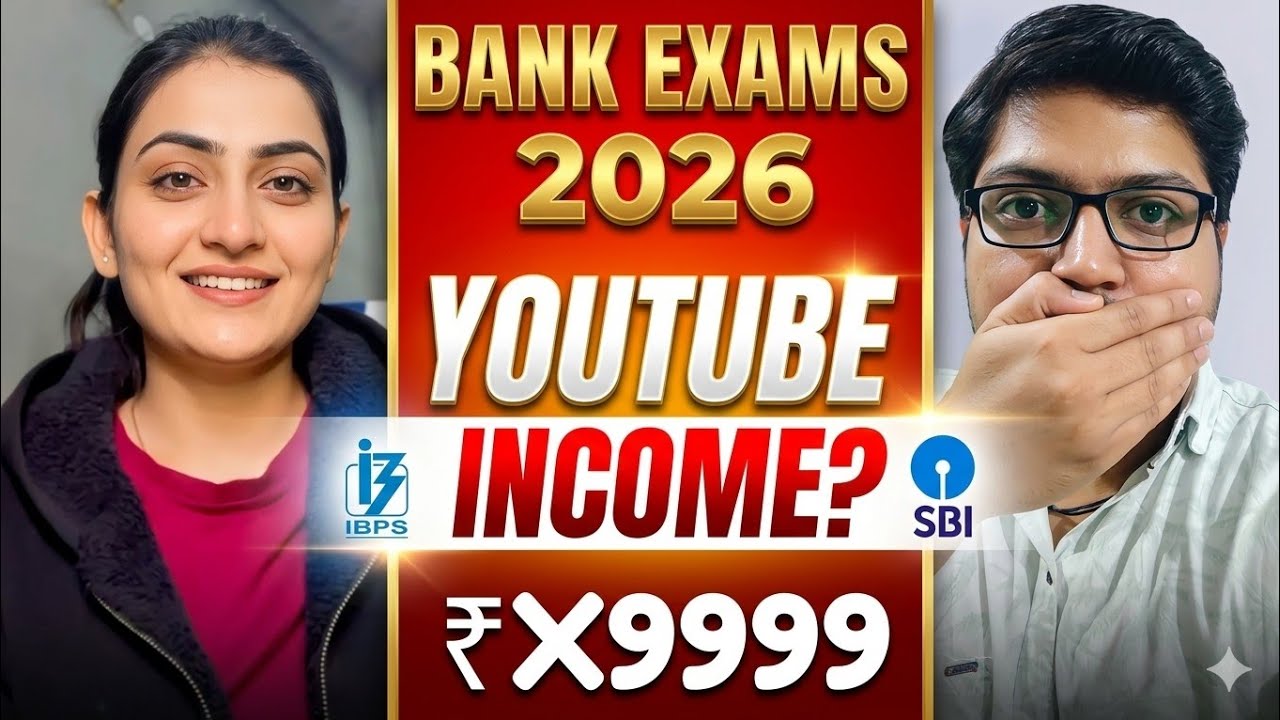 “BANK EXAMS 2026 YouTube Income 💰” | Bank Exams YouTubers |
