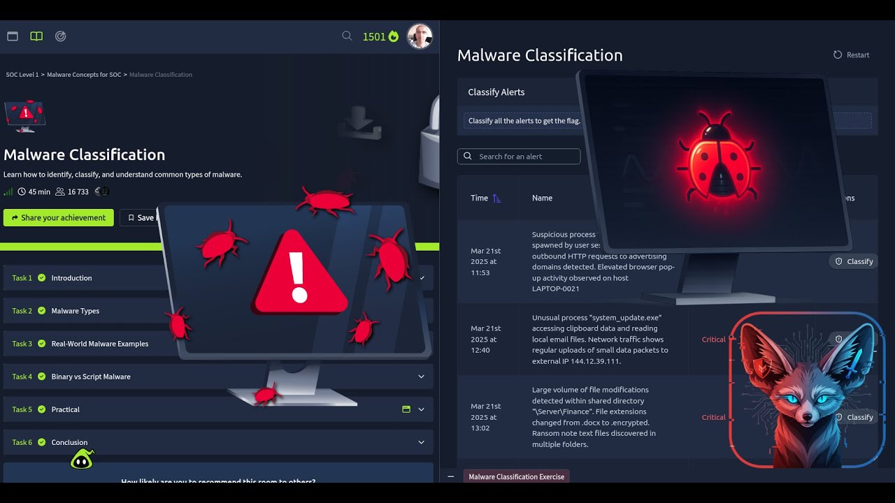 Классификация вредоносных программ TryHackMe — полное пошаговое руководство 2026 года