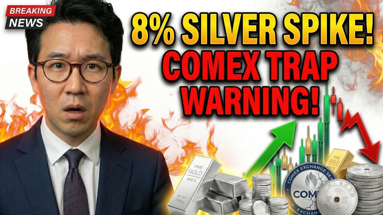 BREAKING: Silver Explodes 8% — COMEX Liquidity Trap Emerging
