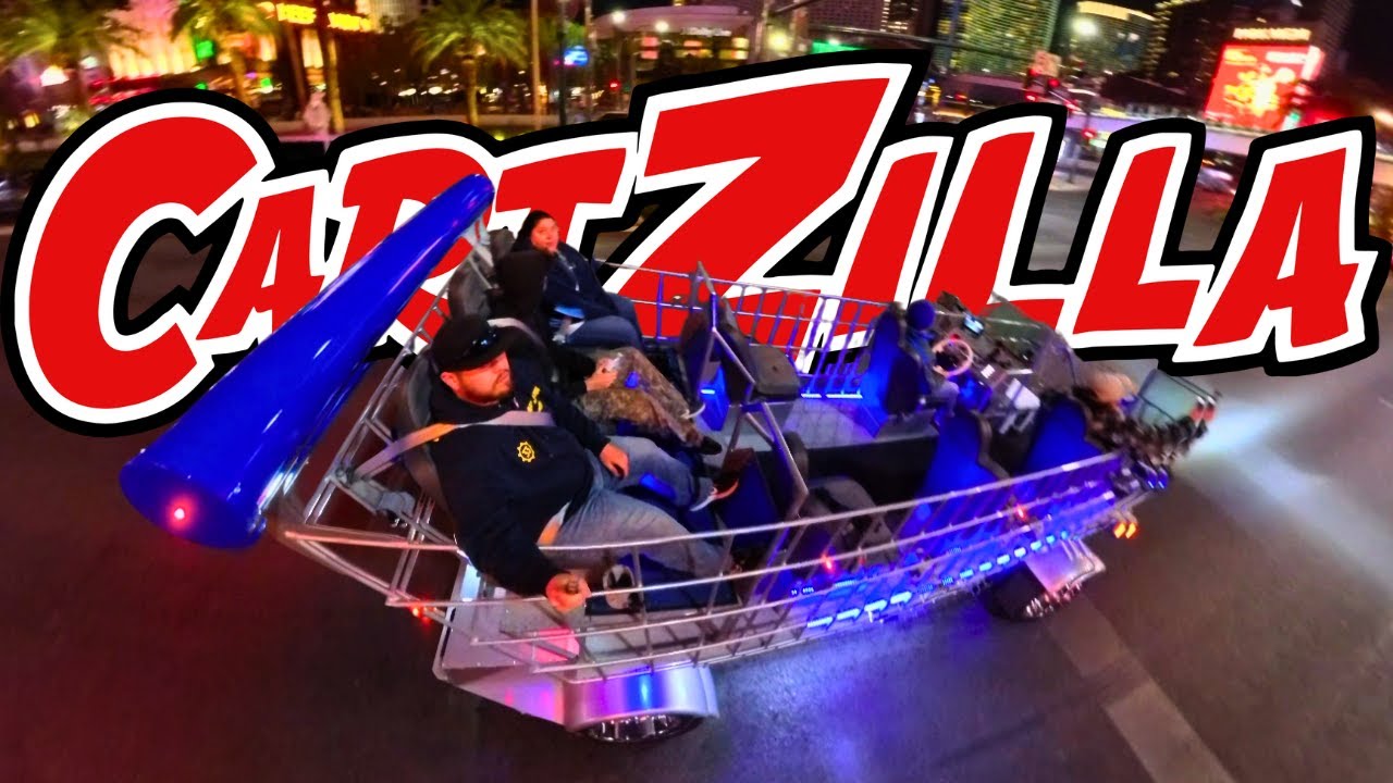 CARTZILLA 2.0 - Giant Shopping Cart Ride ON The LAS VEGAS STRIP!