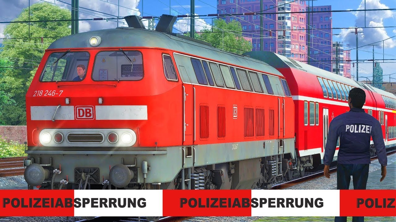 Selbstmord im Gleis | TRAIN SIMULATOR 2019 | Demonstration + Gleissperrung - BR 218