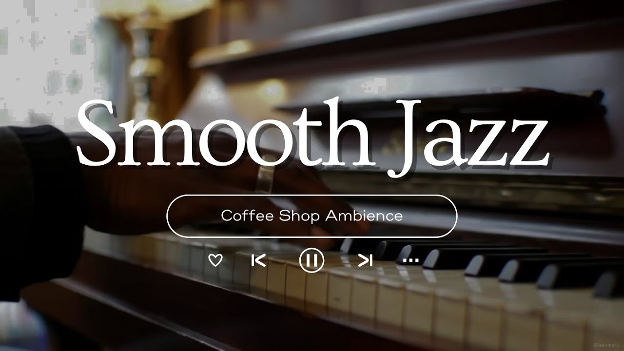 Smooth Jazz Instrumental Music & Cozy Autumn Street Coffee Shop Ambience 🍂 Jazz Music for Work😆