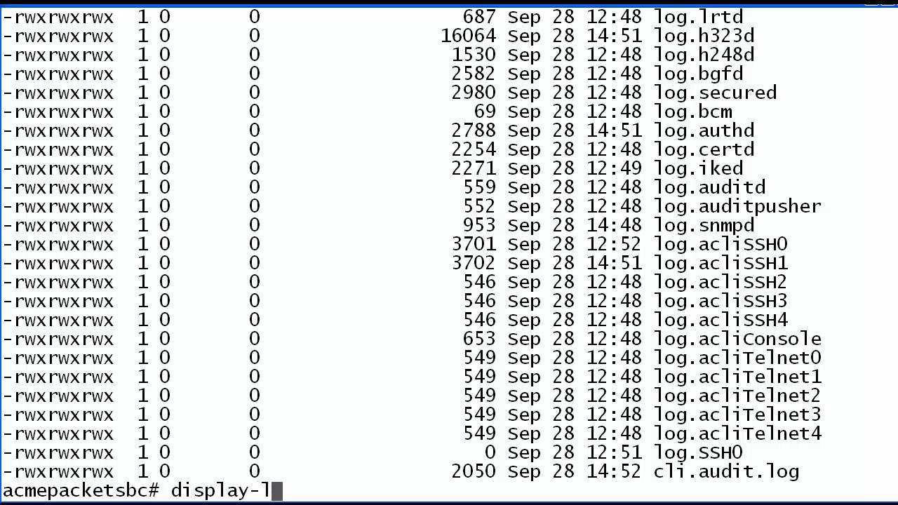 How to Enable Acme Packet Net-Net C-Series Session Border Controller SIP Message Logging